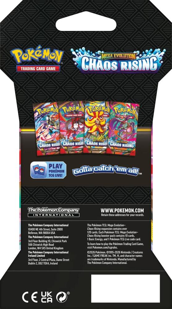 Chaos Rising Sleeved Booster Pack - ME04