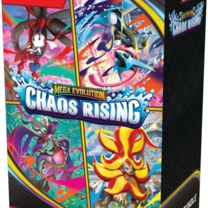 Chaos Rising Booster Bundle featuring official Pokémon Trading Card Game booster packs and exclusive promotional packaging